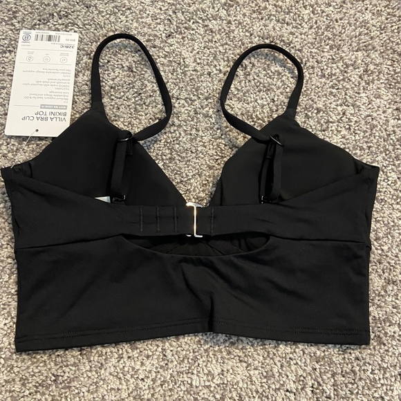 Athleta Villa Bra Cup Bikini Top Black NWT 32B/C - Picture 4 of 5